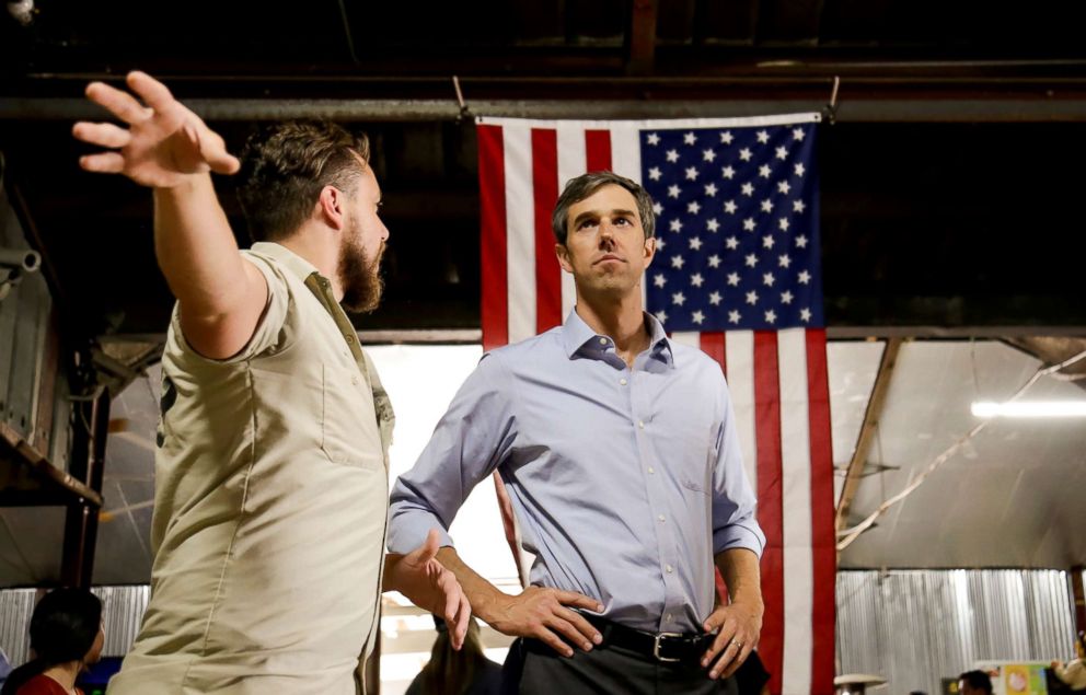 PHOTO: Representative Beto ORourke (D-TX) campaigns in Houston, Texas, Nov. 11, 2017. 