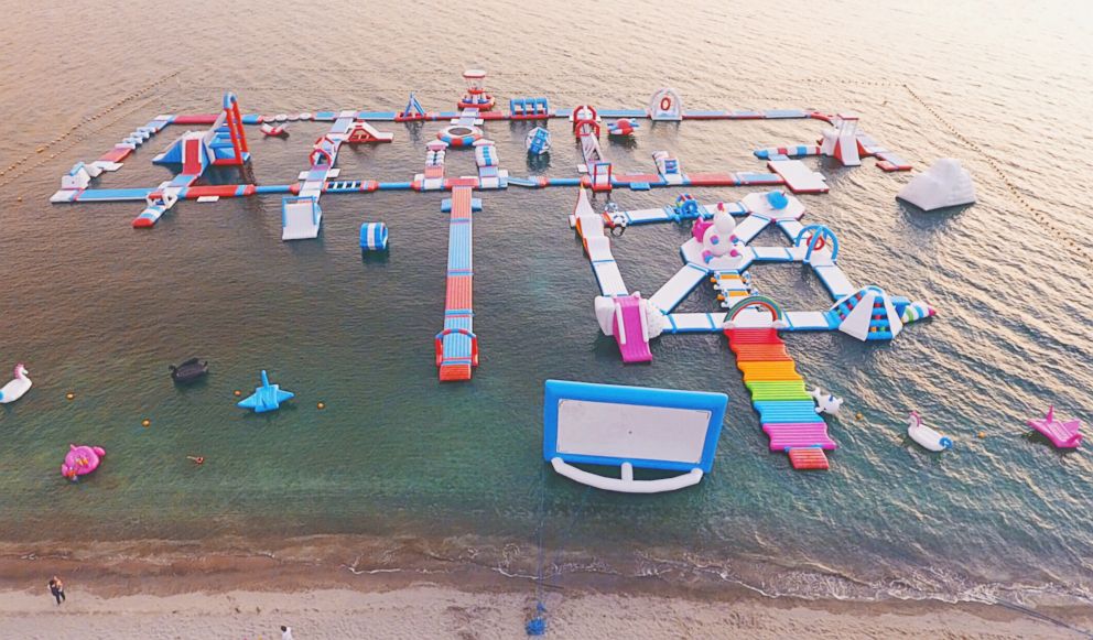 PHOTO: The Inflatable Island in the Philippines is the largest floating playground in Asia.